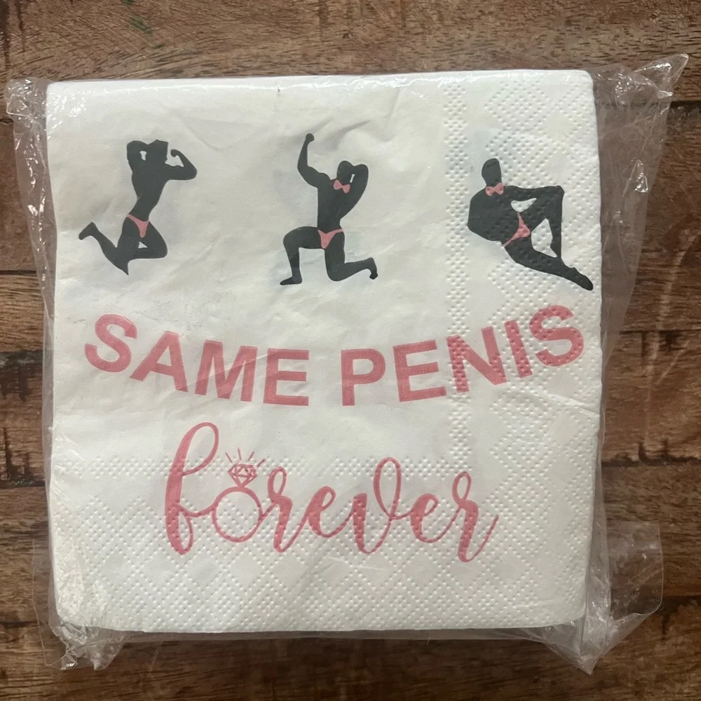 50 Pack Naughty Bachelorette Cocktail Napkins Funny Adult Hen Party Decor Favors